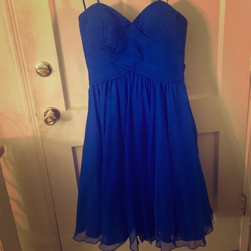 NEW La Femme Blue Cocktail Dress Size 14